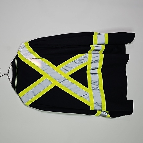 Pioneer XL black storm master reflective class 1 level 2 long sleeve shirt - Picture 5 of 7